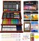 192-Pack Deluxe Art Set Drawing Painting Supplies Kit with Acrylic Pad, Watercolor Pad, Sketch Book, Canvases, Acrylic Paint